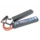 АКБ BlueMAX 7.4V Lipo 3300mAh 20C nunchuck 2x (17x20x105) М-серия цевье, приклад